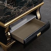Table basse en marbre, salon, petit appartement moderne en acier inoxydable, meuble TV rétractable