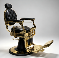 Chaise de barbier classique rétro de qualité supérieure, réglable et hydraulique, pour une utilisation professionnelle en salon de coiffure, pour la coupe de cheveux et le rasage