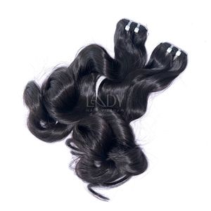 ผมต่อจากผมมนุษย์ผมหยิกสีดำธรรมชาติผมเป็นลอน - Product Image 4