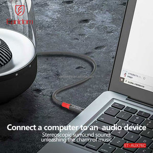 Earldom, adaptador de conector auxiliar de Audio de a 3,5mm, USB C macho, extensión macho de 3,5mm para micrófono, auriculares estéreo, cable de Audio - Product Image 2