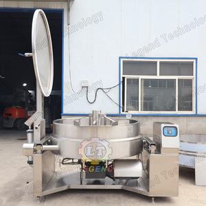 Machine commerciale de robot culinaire de bouilloire de mélange revêtue de vapeur électrique de 200L - Product Image 2