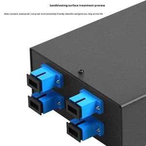 4-<strong>Port</strong> Desktop Fiber Optic Terminal Box Wall-Mounted SC Pigtail Flange Square <strong>Port</strong> Fiber Optic Patch Panel Optic Equipment - Product Image 3