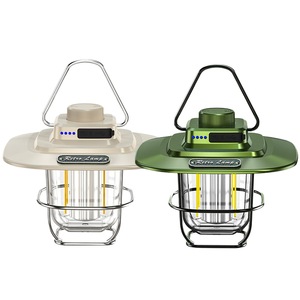 LED <b>Retro</b> <b>Decorative</b> Hanging Lights Waterproof Camping Tent USB Charging Battery Powered Iron PVC Material Dimmable Outdoor - Product Image 1