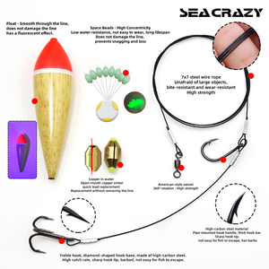 <span class=keywords><strong>Flotteur</strong></span> de pêche OEM en bois avec perle phosphorescente et accessoire d'hameçon pour thon, pour la pêche au bar, à la truite, au brochet et à la carpe - Product Image 4