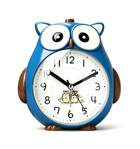 <span class=keywords><strong>Horloge</strong></span> de table en forme de hibou avec mélodie et alarme sonore, lumière et son lumineux # 19090 - Product Image 2