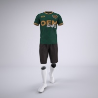 Seragam Jersey Sepak Bola Sublimasi Berkualitas Tinggi 100% Custom, Set Jersey Sepak Bola Pria, Set Pakaian Sepak Bola