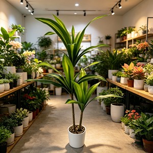 Lifelike Elegant Potted <b>Artificial</b> Cornstalk Dracaena with full lush leaves for office living room balcony green landscape inter - Product Image 3