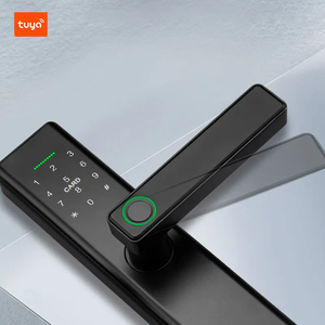 Trung Quốc phân phối nhôm hợp kim thông minh khách sạn Vân tay khóa cửa thông minh xử lý khách sạn khóa với tuya ứng dụng - Product Image 3