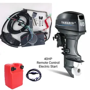 Widely Use YAMABISI Power Trim 40HP Outboard Motor 2 Stroke Electric Start Boat Engine long shaft