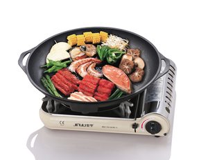 Buena sartén <span class=keywords><strong>de</strong></span> <span class=keywords><strong>aluminio</strong></span> para barbacoa coreana sin humo, placa <span class=keywords><strong>de</strong></span> plancha portátil antiadherente, sartén para acampar en interiores y exteriores para estufa <span class=keywords><strong>de</strong></span> gas butano - Product Image 2