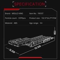Mould King 19015T MOC City Remolque Neumático de Tracción No. Modelo de Camión Volquete para Regalo de Adultos, Juego de Bloques de Construcción de 3399 Piezas