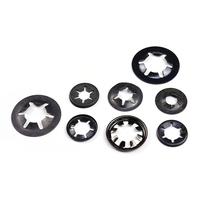 Arandela de montaje de ala personalizada para piezas de coches RC, clip de eje de acero, clip de rodamiento con brida, junta de flor de ciruelo