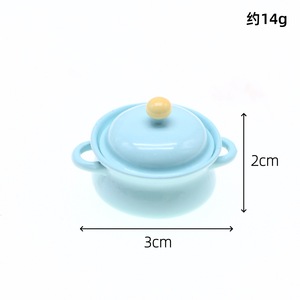 Miniatura de Olla para Casa de Muñecas, Modelo de Simulación de Utensilios de Cocina, Adornos DIY, Mini Cocina, Manualidades Creativas, Regalo, Artesanía en Metal - Product Image 2