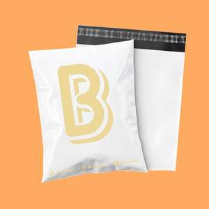 Sacs d'expédition écologiques personnalisés en poly recyclé noir mat 10x13 petits sacs d'expédition express biodégradables pour colis - Product Image 1