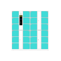 Système de rangement intelligent numérique à 24 portes, en acier, étanche, avec serrure électronique, pour salle de sport, entrepôt, colis et bagages