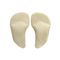 Supports de voûte plantaire en silicone pour pieds plats, jambes en O/X, antidérapants, transparents, demi-pointure, coussinets de voûte plantaire à sept points, garantie à vie, pour hommes et femmes