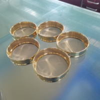 Tamis de laboratoire en cuivre/acier inoxydable de 1, 2, 5, 10, 20, 50, 63, 90, 100, 200, 250, 300, 400, 500 microns, tamis de test standard