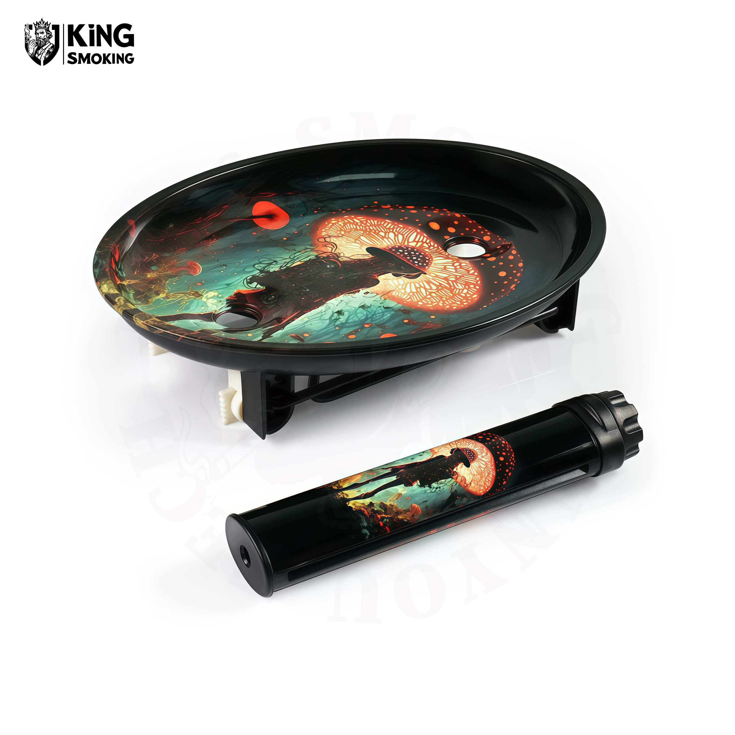 tobacco smoke rolling tray Wholesale Custom Tin Metal with Folding Holder 2 in 1 Smoking Rolling Tray Set with Manual Rolling Machine It gives you plenty of space to roll your herbs or tobacco and store your accessories Portrait Rolling Tray XL |