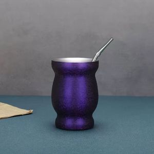 Taza Curva de Doble Capa de Acero Inoxidable con Revestimiento Liso, Vaso Térmico para Café de Oficina - Product Image 5