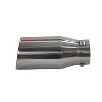 Universal de acero inoxidable de coche de carreras de escape tubos de cola Silenciador para Toyota Land Cruiser Prado Hilux Vigo Revo Rocco