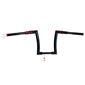AOCHUANG12" 14" Fat Bars Motorcycle 1" 25.4mm Handle Bars Ape Hanger Handlebars for <strong>Harley</strong> - Product Image 4