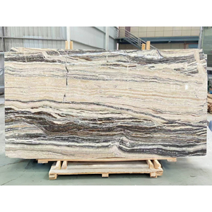กระเบื้องแผ่นใหญ่ UnionStone Zebra White Onyx โมเดิร์น ธรรมชาติ โปร่งแสง ขัดเงา กันน้ำ สำหรับใช้ภายในอาคาร โรงแรม อพาร์ทเมนท์ - Product Image 1