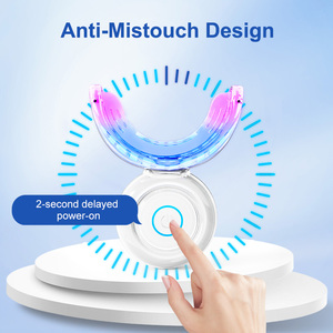 Luxsmile, Pap personalizado sin sabor a peróxido, luz Led azul para el hogar, tiras Led de pescadilla, <span class=keywords><strong>Kit</strong></span> de blanqueamiento dental Premium para dientes sensibles