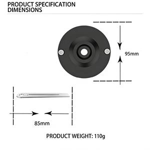 Replacement Trimmer Head Blade Set 2 pack for AFS 23-37 Strimmer RSAFS-23 Black with Metal Blade, Cap, Blade Holder - Product Image 4