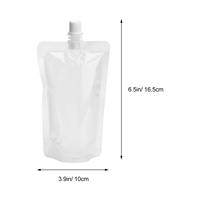 Haute qualité debout bec poche jus boisson de qualité alimentaire emballage en plastique clair liquide sac