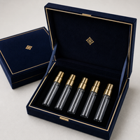 Flacons de parfum vides rechargeables 5 ml, échantillons de test avec doublure en éponge, finition mate, emballage personnalisé, cosmétiques de voyage