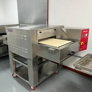 Forno de pizza de pedra transportador elétrico 18" forno comercial de pedra de grande capacidade para restaurantes