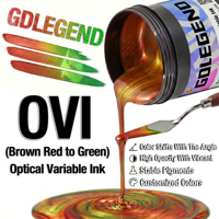 Encre optique variable (OVIInk) à changement de couleur, anti-contrefaçon, pour sérigraphie et documents de sécurité F1 – Fournisseur d'usine