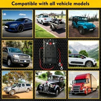 Répulsif à ultrasons contre les rongeurs IP65 étanche sous le capot pour voitures, camions, camping-cars, compartiments moteur, entrepôts et greniers (12V - 32V)