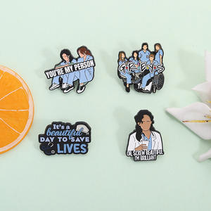 Cross-border Nova Personalidade Filme Série Crepúsculo Preto Níquel Metal Broche Criativo Desenhos Animados Vampire Modelagem Acessórios Emblema - Product Image 2