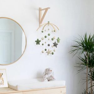 Mobile per Culla in Lana, Decorazione per <span class=keywords><strong>Cameretta</strong></span> Neonati, Regalo per Neonati, Arredo Casa - Product Image 4