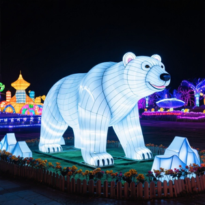 Lámpara de Oso Polar Personalizada, Resistente al Agua, con Marco de Acero, para Zoológicos, Parques Temáticos, Hoteles, Paisajes, Navidad, Día del Padre - Product Image 4