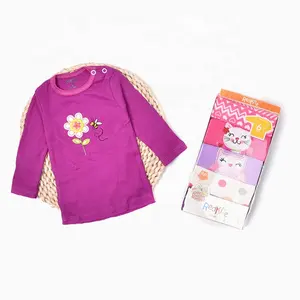 De moda bebé niño de <span class=keywords><strong>manga</strong></span> <span class=keywords><strong>larga</strong></span> diseños de OEM camisetas chicas blusa camiseta - Product Image 6