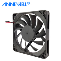 Pequeño WDF8010 12V DC Ventilador de refrigeración axial 80x80x10mm 24V Manga/Rodamiento de bolas Larga vida útil para humidificadores de computadoras Ventilador de uso industrial