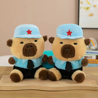 Peluche personnalisée Capybara symbole pentagramme 25CM, jouet doux non rembourré pour machine à griffes