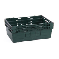 Caisse en plastique empilable et emboîtable pour fruits et légumes, 35L 50L, robuste, en maille PP, écologique et recyclable, pour la distribution logistique
