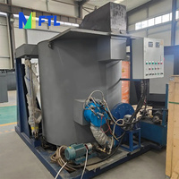 Horno de inducción de hierro fundido de fundición, horno de fusión de aluminio y metal industrial con inclinación de aceite, horno de fusión de hierro 2200, 5T-10 a la venta