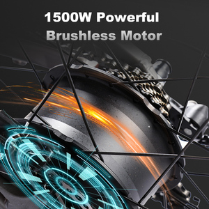 Factory Direct Customized 1500W 48V 20Ah <b>Fat</b> Tire E-<b>Bike</b> Throttle Lithium Battery Brushless Motor YX80 YX8 - Product Image 5