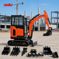 Nouvelles mini-pelles pour travaux d'assainissement, prix super réduits, pelle excavatrice agricole Kubota 3,5 tonnes avec godet