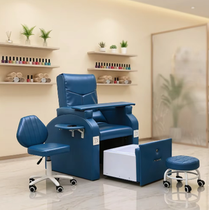 Sillón de Pedicura sin Tuberías con Tazón y Masaje, Equipo de Spa para Uñas, Silla Reclinable para Pedicura con Lavabo - Product Image 1