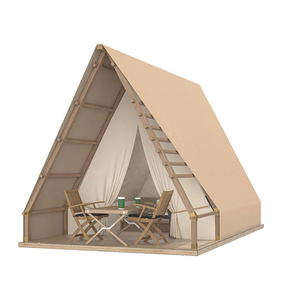 Outdoor Campground Triangle <b>Tent</b> Resort Scenic Wood Frame Restaurant <b>Tent</b> CF-01 <b>Large</b> Luxury Camping <b>Tent</b> CF-01 - Product Image 1