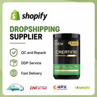 Creatina Micronizada OEM Sin Sabor, Suplemento Deportivo para el Desarrollo Muscular, Proveedor de Dropshipping para Shopify, Reempaquetado DDP Rápido