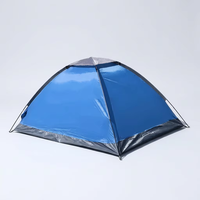 Tente de camping automatique JADE PEAK 205, polyester, fibre de verre, une chambre, imperméable, pour 1 à 2 personnes, abri extérieur