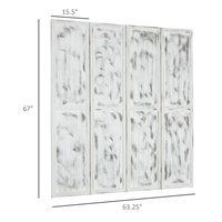 Cloison de séparation de pièce moderne sur mesure avec écran blanc et cloison pliante en bois noir pour l'intimité