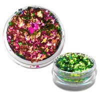 Paillettes de vernis à ongles Pigments irisés à couleur changeante Duo Chrome Chameleon Flakes