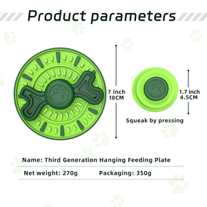 <span class=keywords><strong>KIMU</strong></span> KINYU 2024 Nuevo Diseño Ecológico Verde S-2XL Clásico Tapete Interactivo para Perros con Juego de Rompecabezas y Alimentador Lento con Sonido Giratorio - Product Image 6